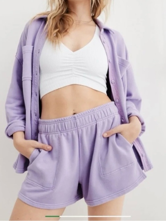 aerie Pants - Aerie Purple Lumber Jane Lounge Shorts